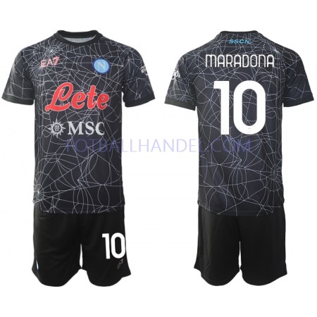 Barn Fotballdrakter SSC SSC Napoli Diego Maradona 10 Special Hjemme 2021-22 Kortermet